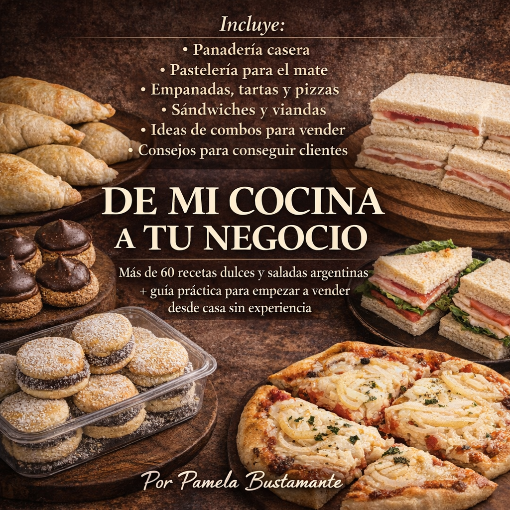 De mi cocina a tu negocio+guia para emprender+bonos